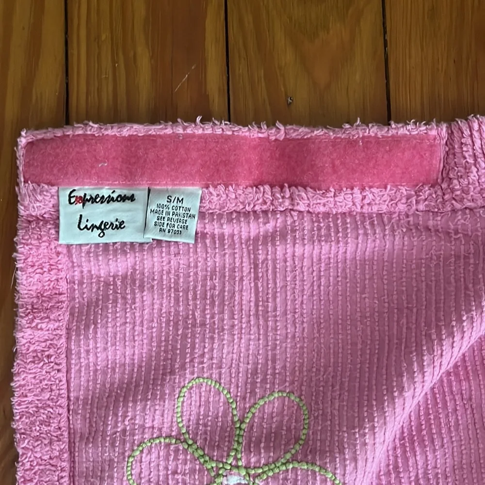 Pink Flower Towel Cover Up